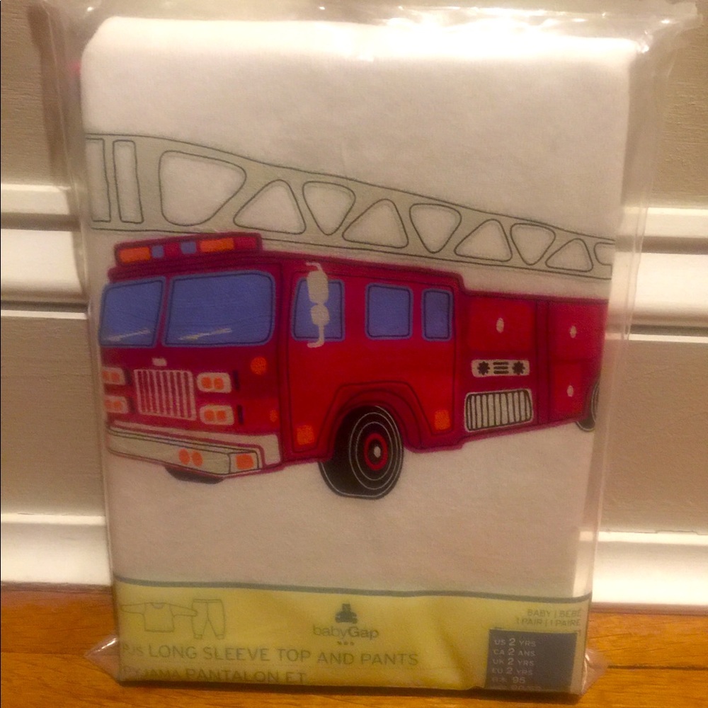 Baby Gap Firetruck Pajamas